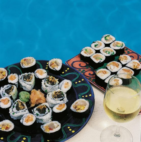 Cafe Luna Sushi by the Pool